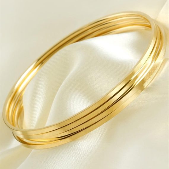 4 Adet Ajda Lüks Çelik Bilezik 2 mm