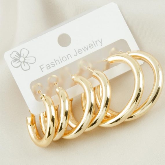 6 Adet Boru Halka Küpe