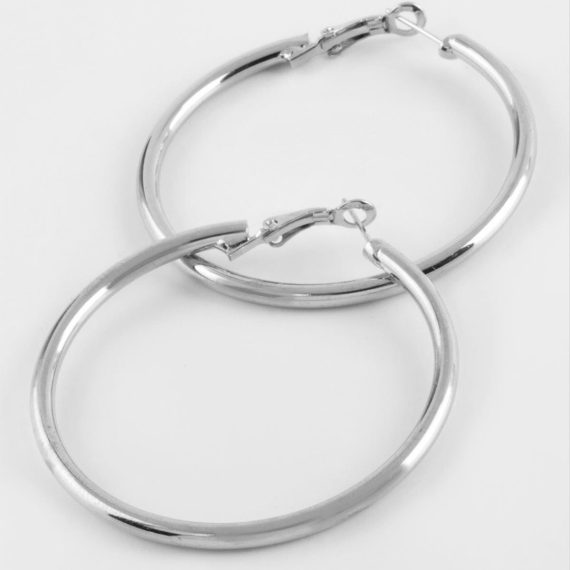 Boru Kalın Halka Küpe 5,5 cm