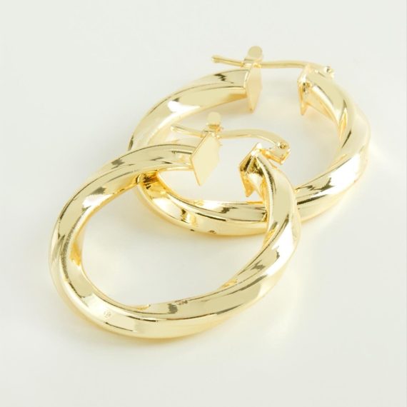 Burgulu Halka Küpe 3 cm